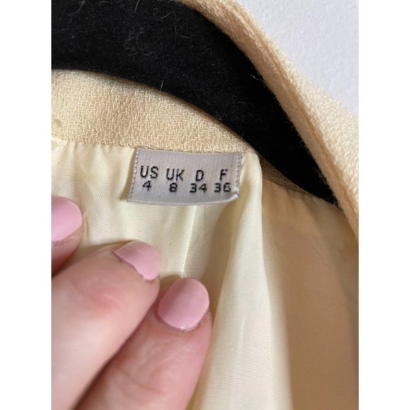 Vintage Cream Detail Button Princess Coat - Picture 8 of 16
